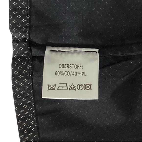 CREARE Top One Size Asymmetrical Lagenlook Black Polka Dot Pattern Blouse Shirt - Picture 10 of 11